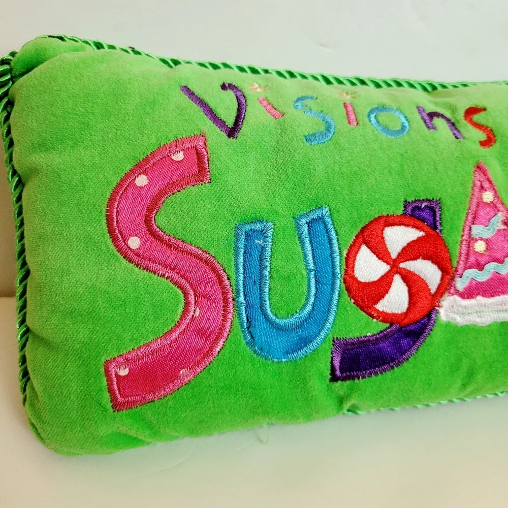 Colorful 'Visions of Sugarplums' Pillow